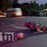 Un lesionado tras accidente provocado por vehículo que se dio a la fuga en Diriamba Foto: Un lesionado tras accidente provocado por vehículo que se dio a la fuga en Diriamba / TN8