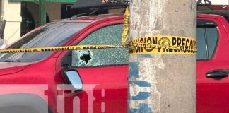 Foto: Balean a ocupantes de camioneta que circulaba en carretera a Masaya / TN8