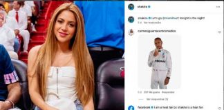 Shakira maraca territorio besando a Lewis en público
