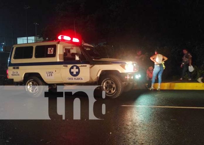 Peatón atropellado por una motocicleta en Managua