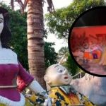 ¡Qué miedo! Graban a estatua de Blancanieves caminando en Veracruz ¡Qué miedo! Graban a estatua de Blancanieves caminando en Veracruz