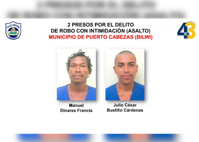 Policía Nacional no da tregua a la delincuencia en Bilwi y Waspam