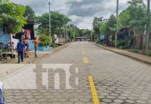 Familias de Ciudad Sandino en Managua reciben calles nuevas Familias de Ciudad Sandino en Managua reciben calles nuevas