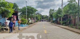 Familias de Ciudad Sandino en Managua reciben calles nuevas