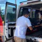 Foto:Se les quiebra la moto y pareja termina lesionada en Juigalpa, Chontales / TN8