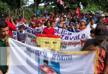 Pobladores de La Orilla y La Barranca participan en caminata 44/19 revolucionaria Foto: Pobladores de La Orilla y La Barranca participan en caminata 44/19 revolucionaria / TN8