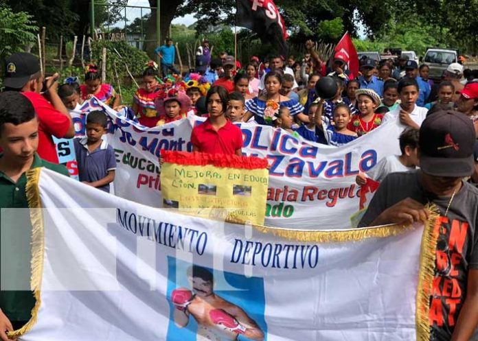 Foto: Pobladores de La Orilla y La Barranca participan en caminata 44/19 revolucionaria / TN8