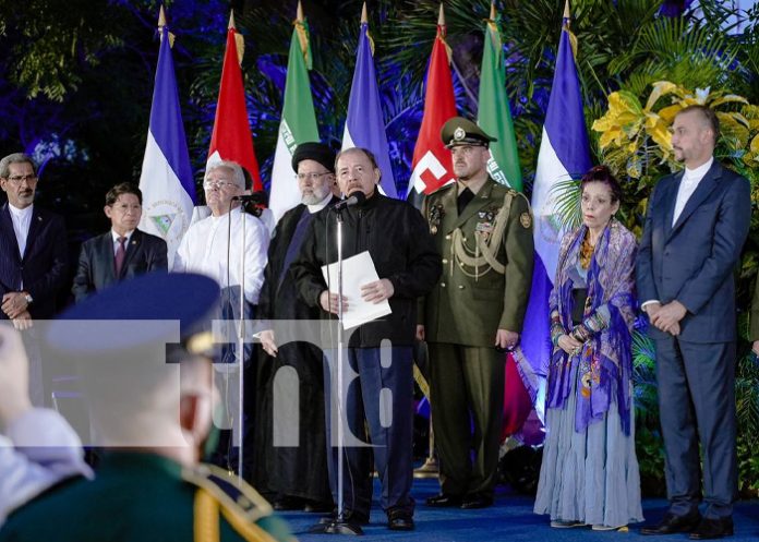 Reunión del presidente de Nicaragua Daniel Ortega y el mandatario de la República Islámica de Irán, Ebrahim Raisi