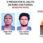 Varios detenidos entre ellos sujetos que cargaban libras de marihuana en Rivas Duro con los delitos de violencia contra la mujer