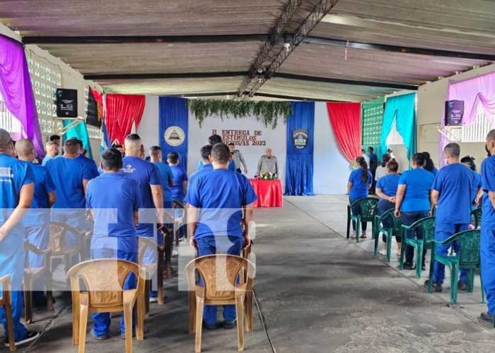 Reos reciben reconocimiento por parte de “autoridades del sistema penitenciario de Waswali en Matagalpa.”.