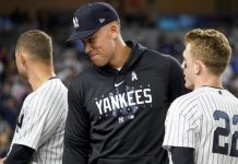 Judge dice que tiene roto el ligamento del dedo y no está listo para jugar yankees, aaron, judge, béisbol, mlb, grandes, ligas,