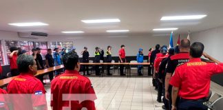 Expertos del ayuntamiento de España comparten conocimientos a Bomberos de Nicaragua