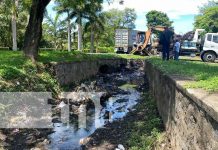 Ardua labor de limpieza de cauces en Chinandega Foto: Ardua limpieza de cauces en Chinandega / TN8
