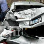 Foto: Choque múltiple con un camión y vehículos Yaris en sector de Juigalpa a El Rama / TN8