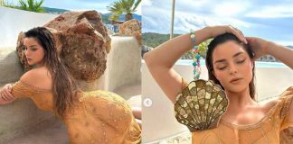 Demi Rose sorprende al posar con un vestido