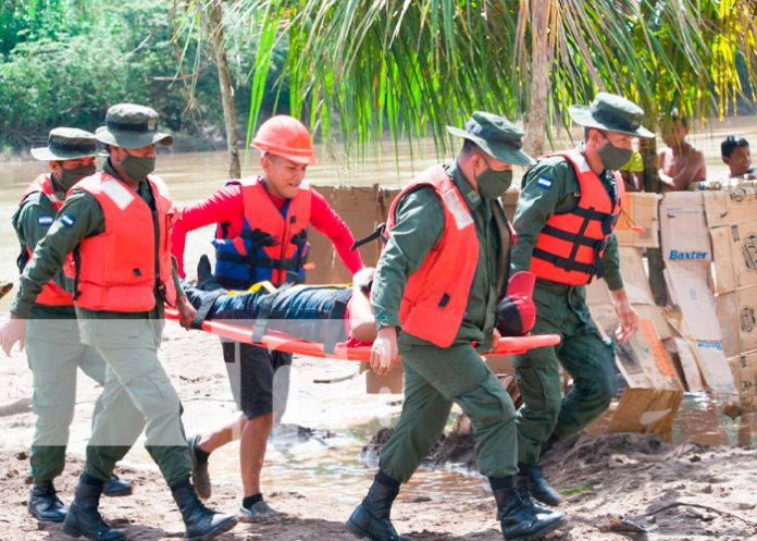 ejercicio5 Con disciplina familias de Chinandega, Estelí, Siuna, Madriz y Ometepe participaron en el II ejercicio de multiamenazas