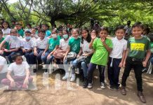 Día del Árbol: Celebración con estudiantes de colegios en Managua Foto: Día del Árbol, actividad con niños y niñas de Managua / TN8