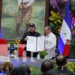 Estados Unidos no cree en la fuerza del derecho, solamente cree en la fuerza de las armas Foto: Presidente Daniel Ortega en acto por 37 años del fallo histórico contra EEUU en la CIJ / TN8