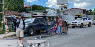 Foto: Choque entre moto y vendedor ambulante en Juigalpa, Chontales / TN8
