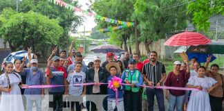 Comunidad contenta con obras de progreso en Managua