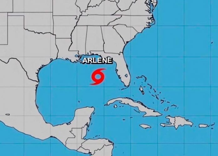 Arlene es la primera tormenta tropical que se forma en el Golfo de México