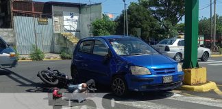 Foto: Accidente de tránsito en el sector de la Nicalit, Managua / TN8