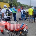 Foto: Fuerte choque con moto en la Carretera Nueva a León, jurisdicción Managua / TN8