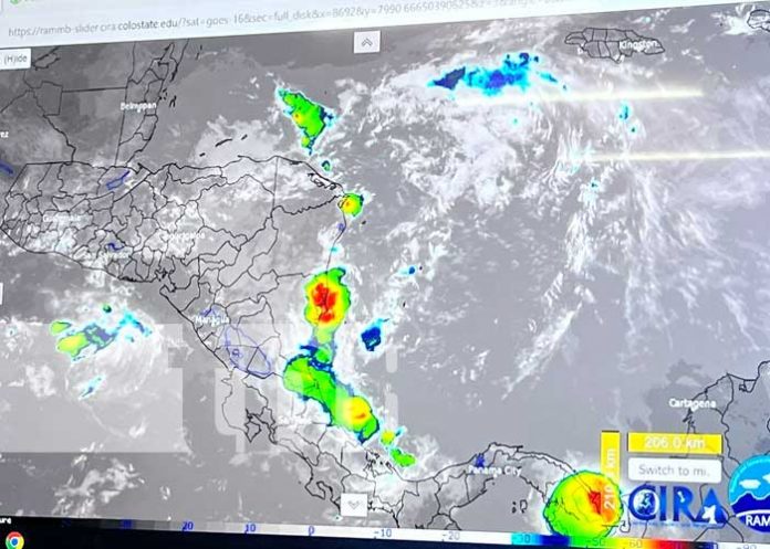 Foto: Pronóstico de lluvias para Nicaragua / TN8