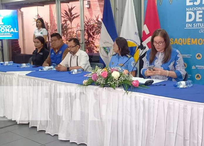 poli Nicaragua activada con el ejercicio multiamenazas