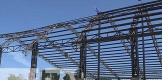 Foto: Polideportivo en Buenos Aires, Rivas, ya casi se termina / TN8