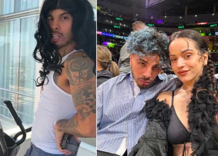 rosa Rauw Alejandro imitando las rutinas y el acento de Rosalía