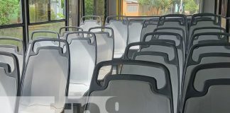 Foto: Unidad de la Ruta 172, en Managua, regresa sillas que habían quitado por buscar más pasajeros / TN8