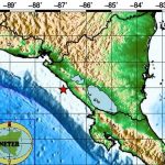 Reportan sismo de 5 grados que sacudió el Pacífico de Nicaragua Foto: Reporte del INETER sobre sismo en Nicaragua