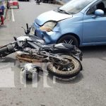 Más motociclistas se suman a la lista de lesionados por accidente en Carazo Foto: Cruce de Diriamba, Carazo, es escenario de accidente / TN8