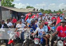 Caravana en respaldo a la Revolución Sandinista en Bilwi Caravana en respaldo a la Revolución Sandinista en Bilwi