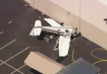 Cessna 172 que se estrelló cerca del aeropuerto de French Valley en Murrieta, California, el martes 4 de julio