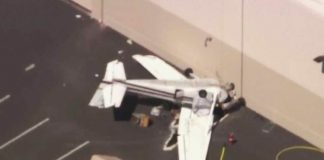 Cessna 172 que se estrelló cerca del aeropuerto de French Valley en Murrieta, California, el martes 4 de julio