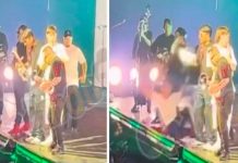 Seguridad de Peso Pluma saca volando a fan del escenario