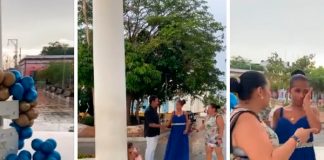 ¡Amor de madre solo hay uno! Celebra los 15 años a su hija en parque público
