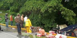 Brutal accidente en carretera Ticuantepe hacia La Concha deja cinco lesionados