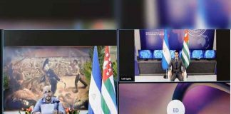 Reunión virtual con el Canciller de la República de Abjasia