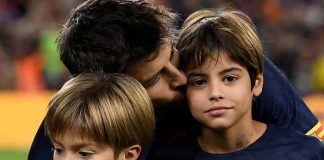 Foto: Descubren que Piqué abandonó a sus hijos cuando lo visitaron para ver a Clara Chía/Cortesía