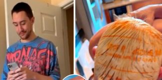 Se tiñe el pelo con una bolsa plástica y termina haciendo el ridículo (video)