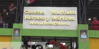 Inauguran cancha multiusos en Buenos Aires, Rivas, el Día de la Alegría