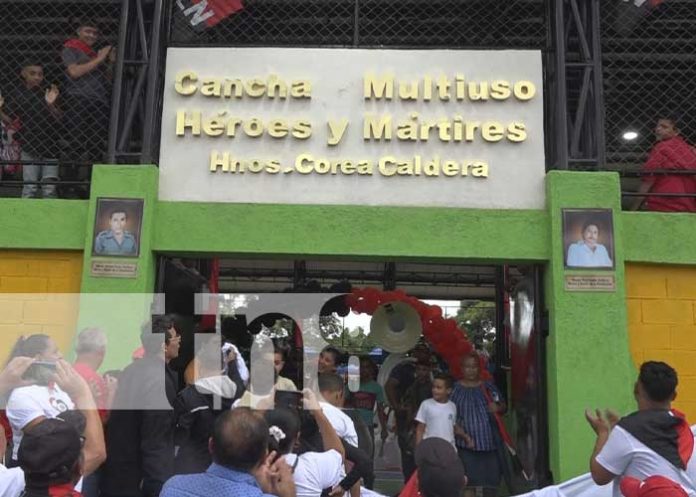 1 Inauguran cancha multiusos en Buenos Aires, Rivas, el Día de la Alegría