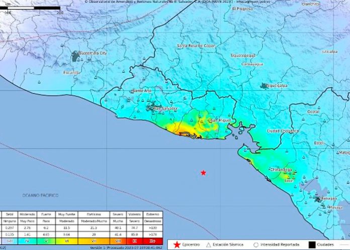 Se registraron 121 réplicas en El Salvador luego de la sacudida de ayer