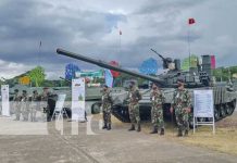 Conozca algunos medios y armas que presenta en su exposición el Ejército de Nicaragua Foto: Conozca algunos medios y armas que presenta en su exposición el Ejército de Nicaragua / TN8