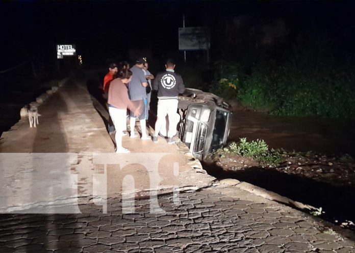 Foto: Conductor se lleva tremendo susto tras sufrir accidente de tránsito en Nueva Segovia / TN8