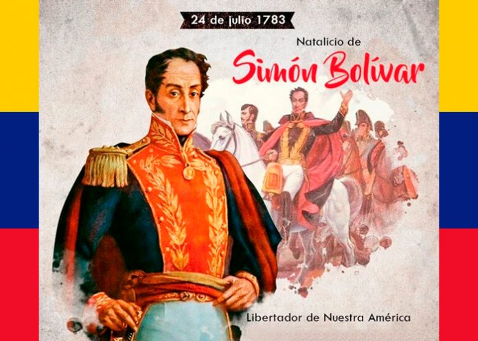 1 240 aniversario natalicio del libertador Simón Bolivar