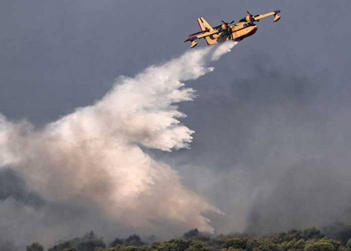1 Aeronave cisterna se estrella mientras controlaba incendios forestales en Grecia